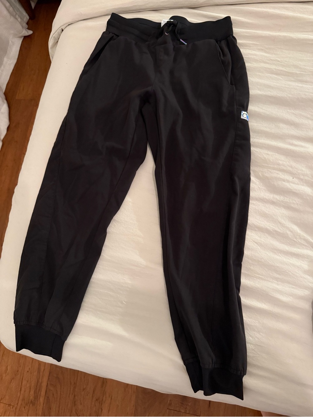 Black small petite scrubs / medium tops